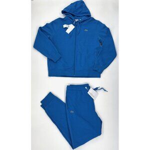Lacoste Hoodie Sweatpants Set Mens XL 6 Blue Matching Outfit Sweatshirt $295 NEW